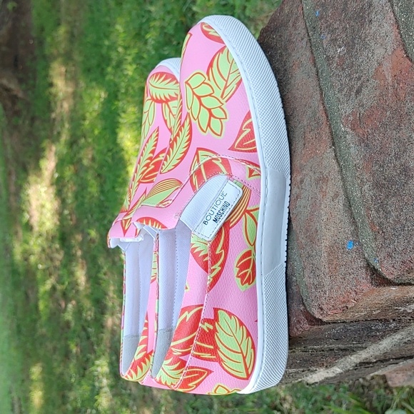 Moschino Tropical Leaf Sneaker Size 6 - Picture 3 of 12